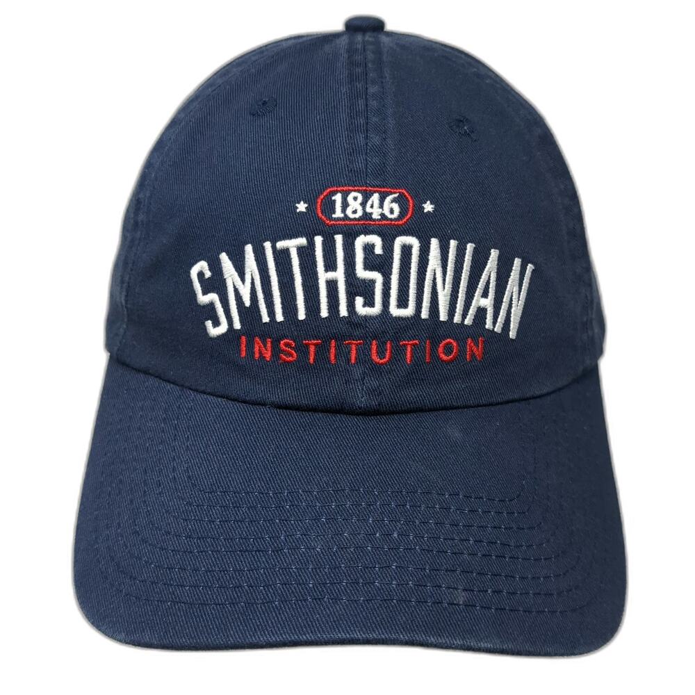 Perrin Smithsonian Institution 1846 Blue Baseball Cap One Size Slideback Hat